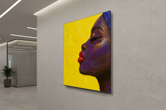 Amethyst Serenity: The Radiant Soul – Modern Frameless Wall Art