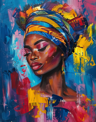 Vibrant Heritage: The Color of Grace – Modern Frameless Wall Art