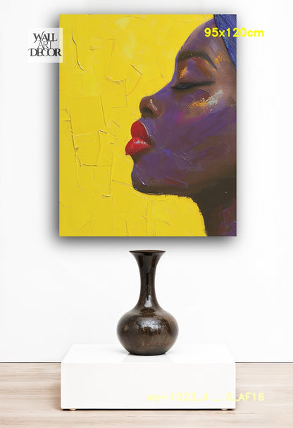 Amethyst Serenity: The Radiant Soul – Modern Frameless Wall Art