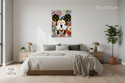 Mickey Rebellion: Urban Luxury Street Art – Modern Frameless Wall Art