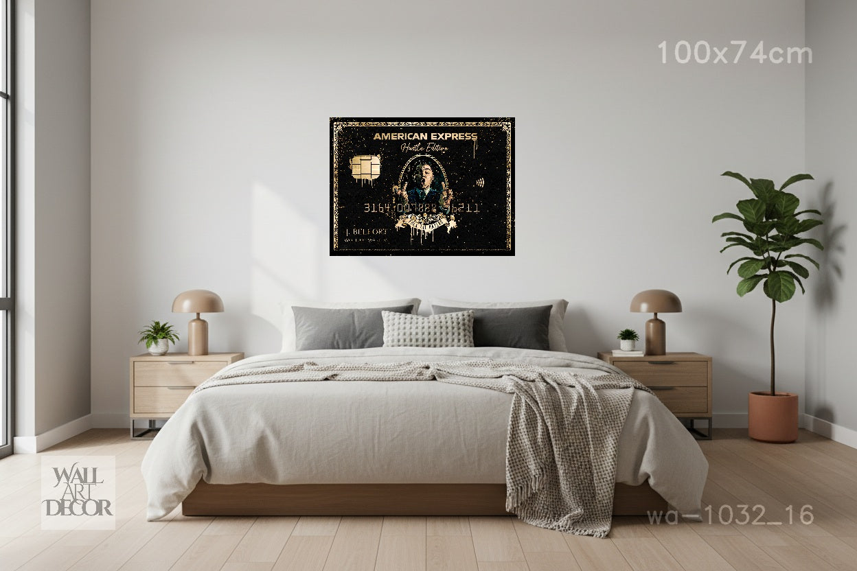 The Belfort Black Card: Wolf of Wall Street Hustle Edition – Modern Frameless Wall Art