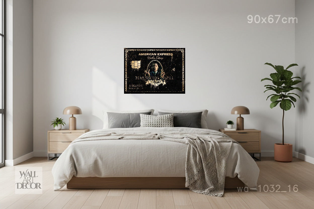 The Belfort Black Card: Wolf of Wall Street Hustle Edition – Modern Frameless Wall Art