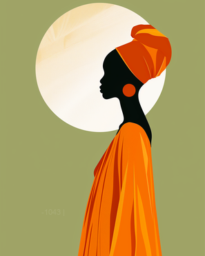 Ethereal Grace: The Golden Silhouette – Modern Frameless Wall Art