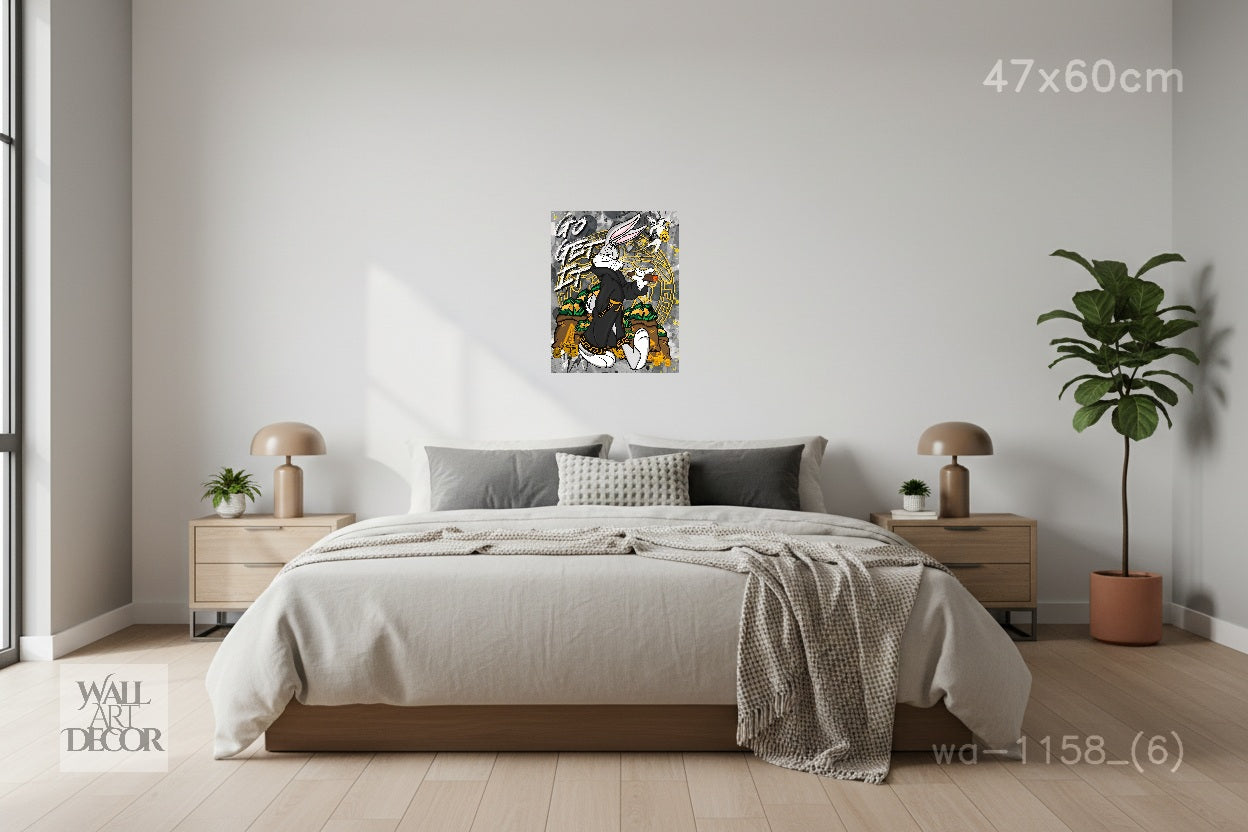 Go Get It: Bugs Bunny Street Hustle – Modern Frameless Wall Art