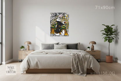 Go Get It: Bugs Bunny Street Hustle – Modern Frameless Wall Art