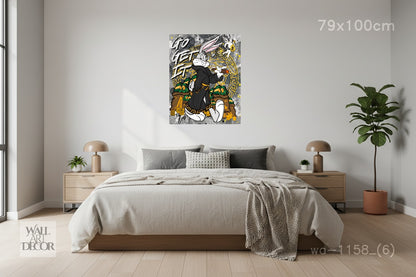 Go Get It: Bugs Bunny Street Hustle – Modern Frameless Wall Art