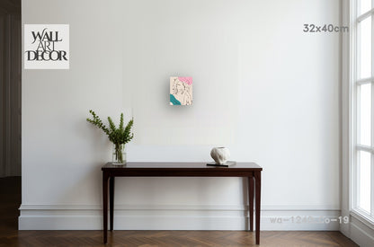 Ethereal Muse: Abstract Feminine Line Art – Modern Frameless Wall Art