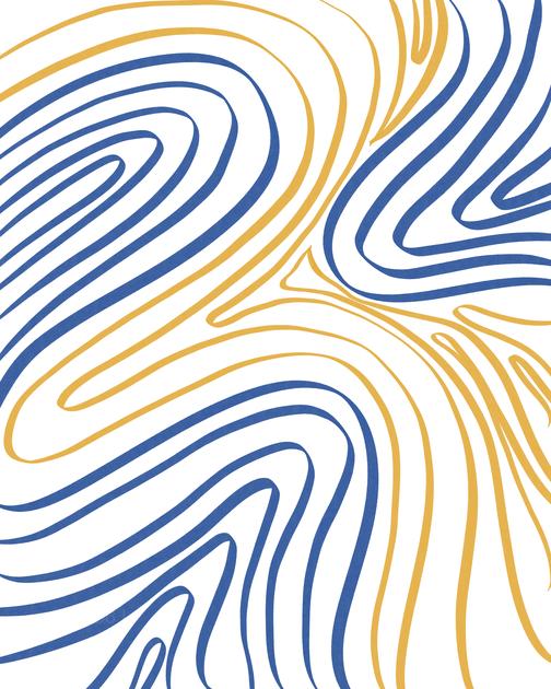 Golden Sands: Abstract Topographic Ripples – Modern Frameless Wall Art