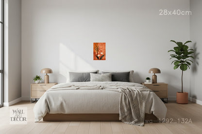 Desert Flora: Rustic Wildflower Abstract – Modern Frameless Wall Art