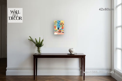 Citrus & Solace: Mediterranean Still Life – Modern Frameless Wall Art