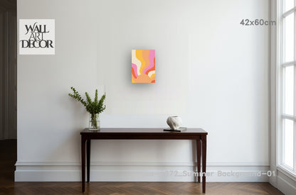 Solar Swell: The Retro Groove – Modern Frameless Wall Art