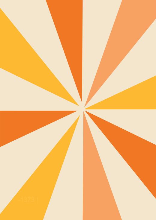 Prismatic Sunrise: The Geometric Glow – Modern Frameless Wall Art