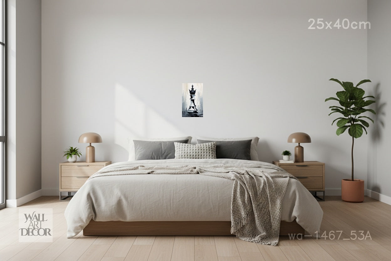 Checkmate: The Grand Queen – Modern Frameless Wall Art