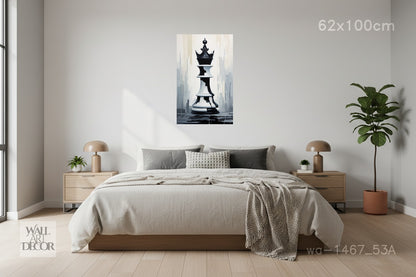 Checkmate: The Grand Queen – Modern Frameless Wall Art