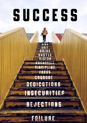 The Ascent: Stairway to Success – Modern Frameless Wall Art
