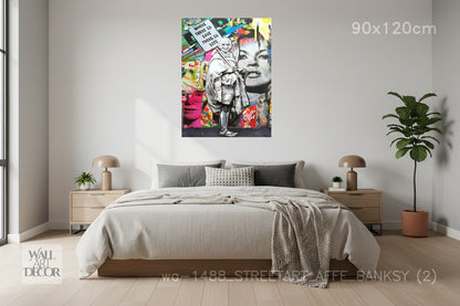 Timeless Wisdom: Gandhi Urban Pop Art – Modern Frameless Wall Art